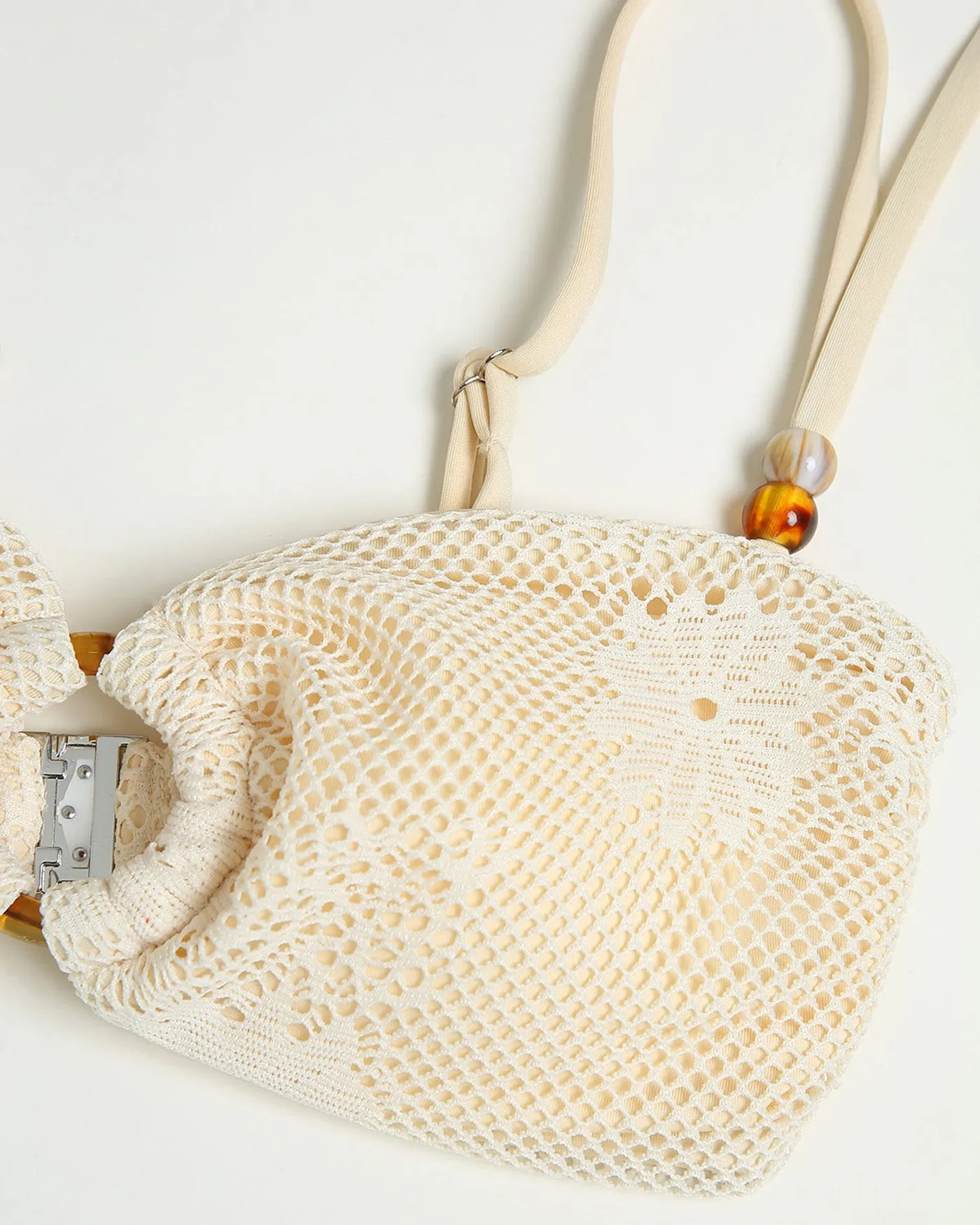 Beige Textured Bandeau Bikini Set sold by rihoas product image thumbnail 3