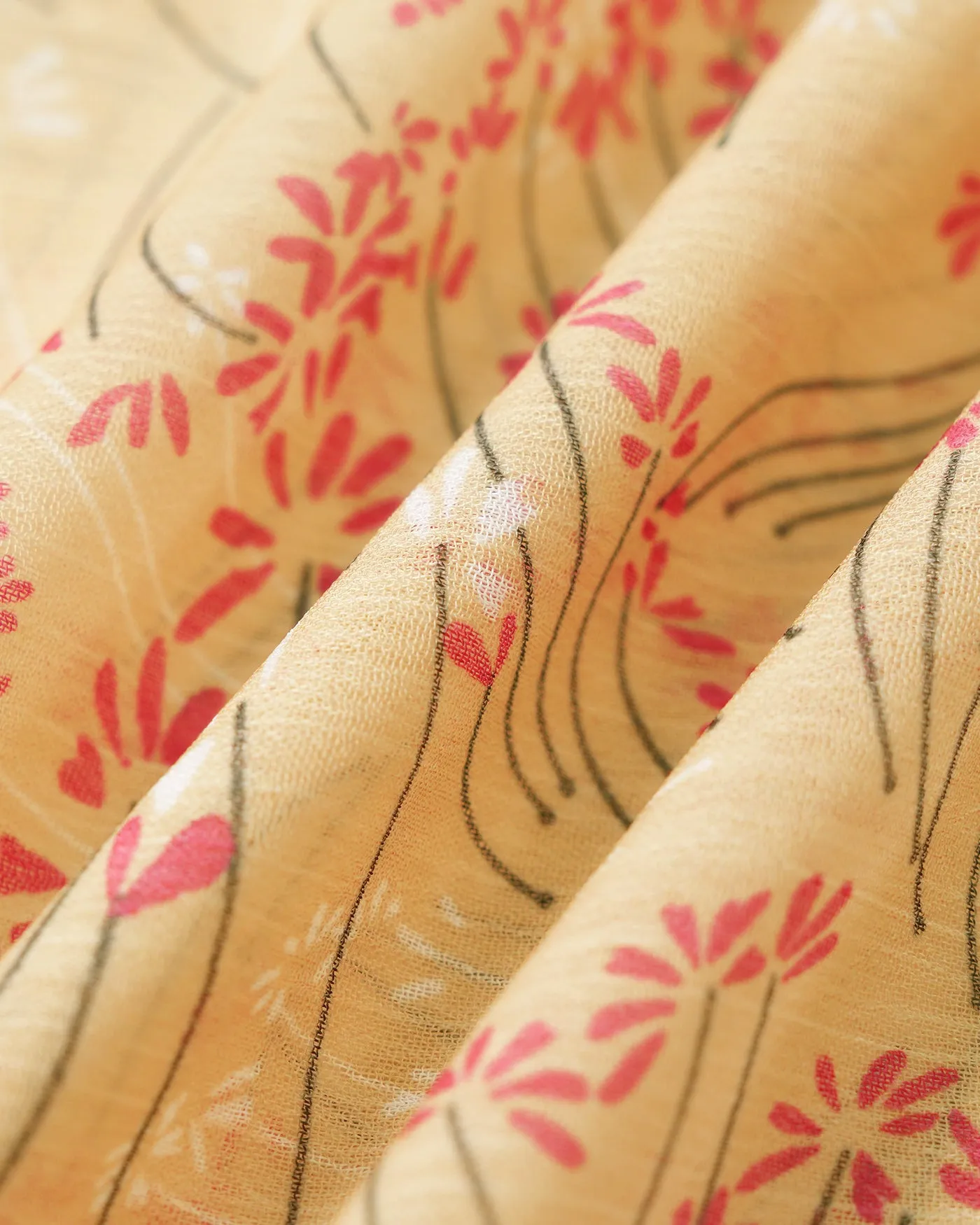 Yellow Floral Splicing Mini Skirt sold by rihoas product image thumbnail 3