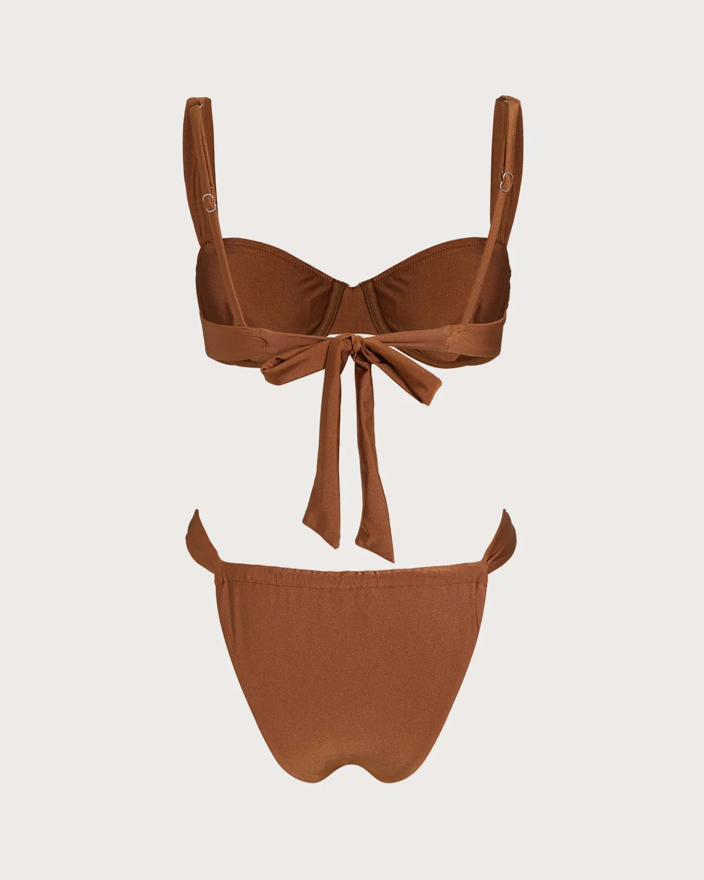 Caramel Sweetheart Neck Underwire Bikini Set sold by rihoas product image thumbnail 4