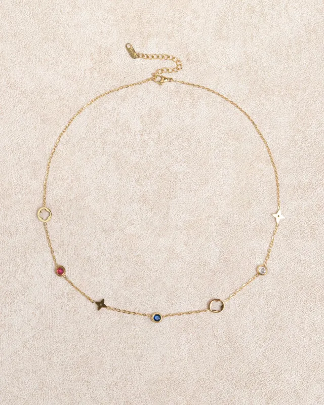 Gold Titanium Steel Necklace made by rihoas