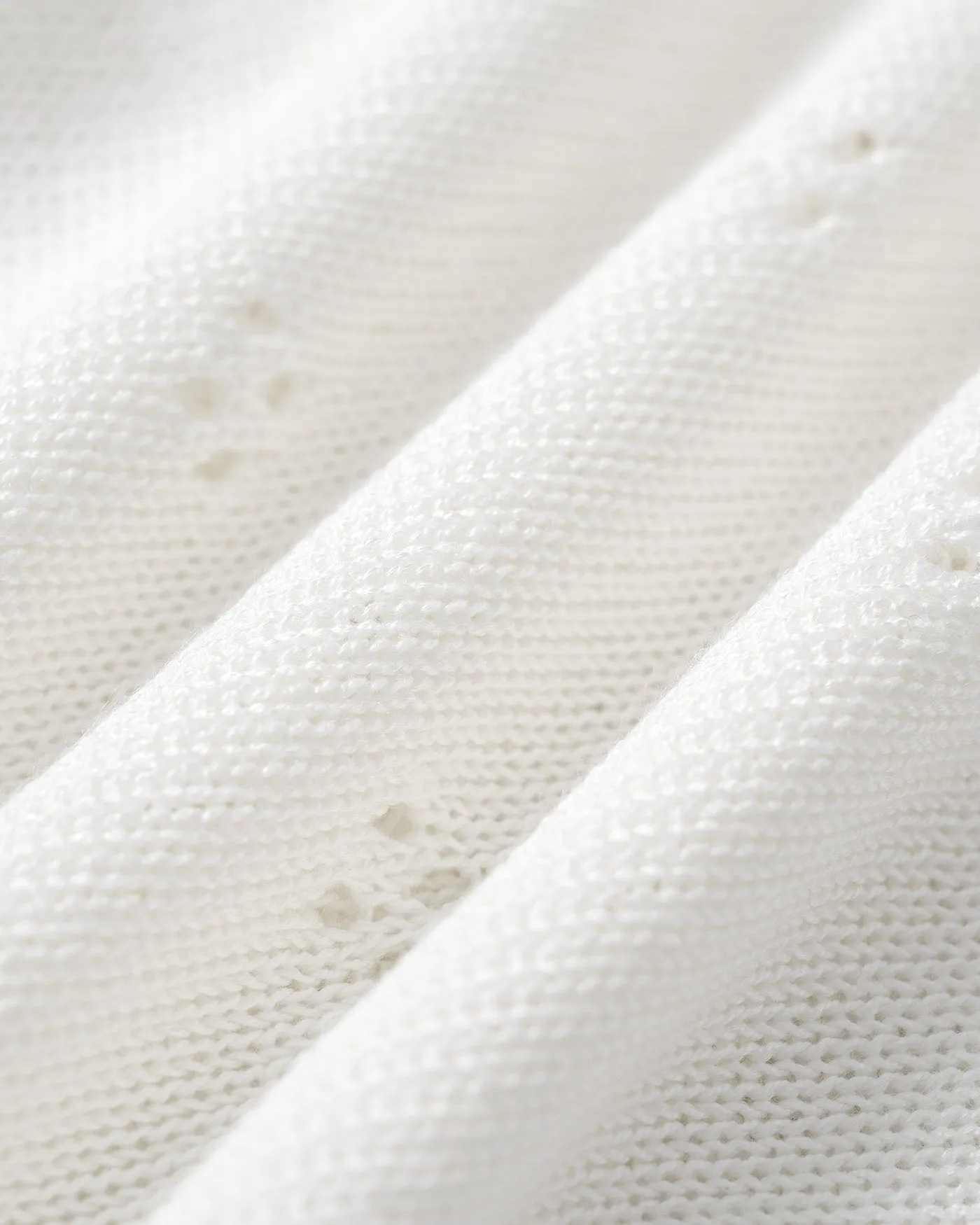 Off White Textured Knit Cardigan sold by rihoas product image thumbnail 3