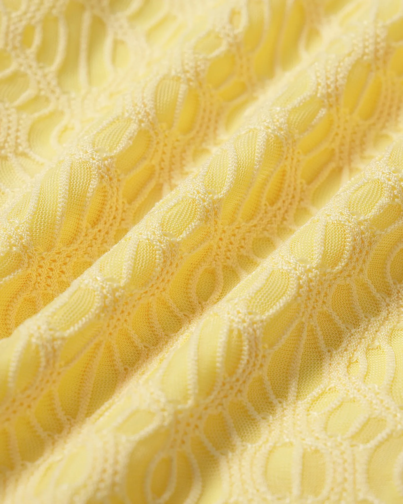 Yellow Textured Underwire Bikini Set sold by rihoas product image thumbnail 3