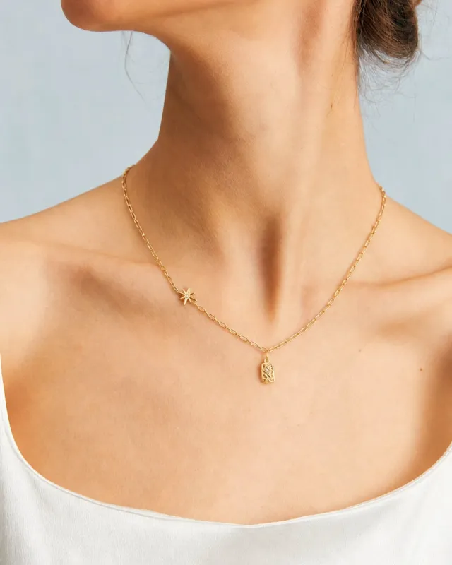 Gold Titanium Steel Necklace made by rihoas