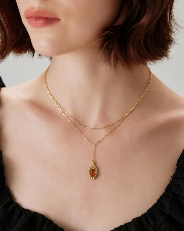 Gold Brass Necklace made by rihoas