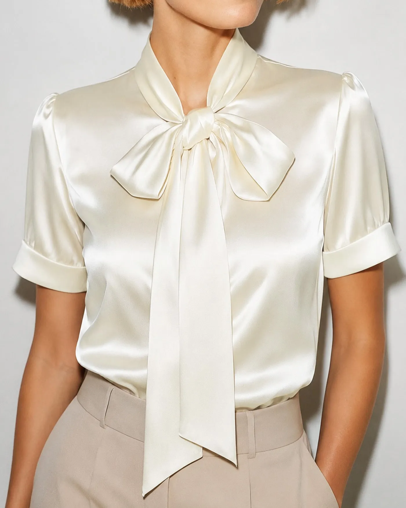 Off White Turtle Tie Regular Sleeve Shirt sold by rihoas product image thumbnail 2