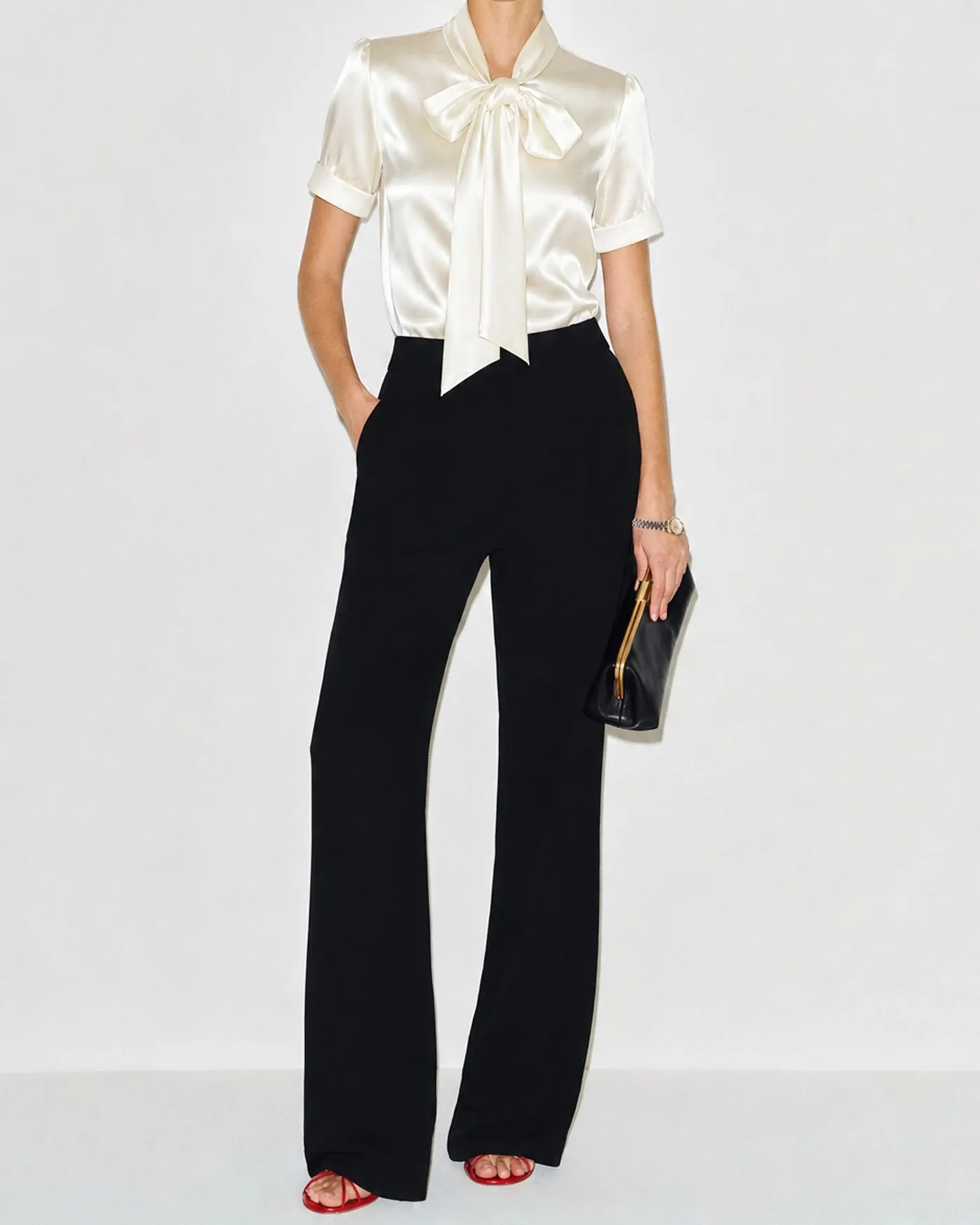 Off White Turtle Tie Regular Sleeve Shirt sold by rihoas product image thumbnail 3