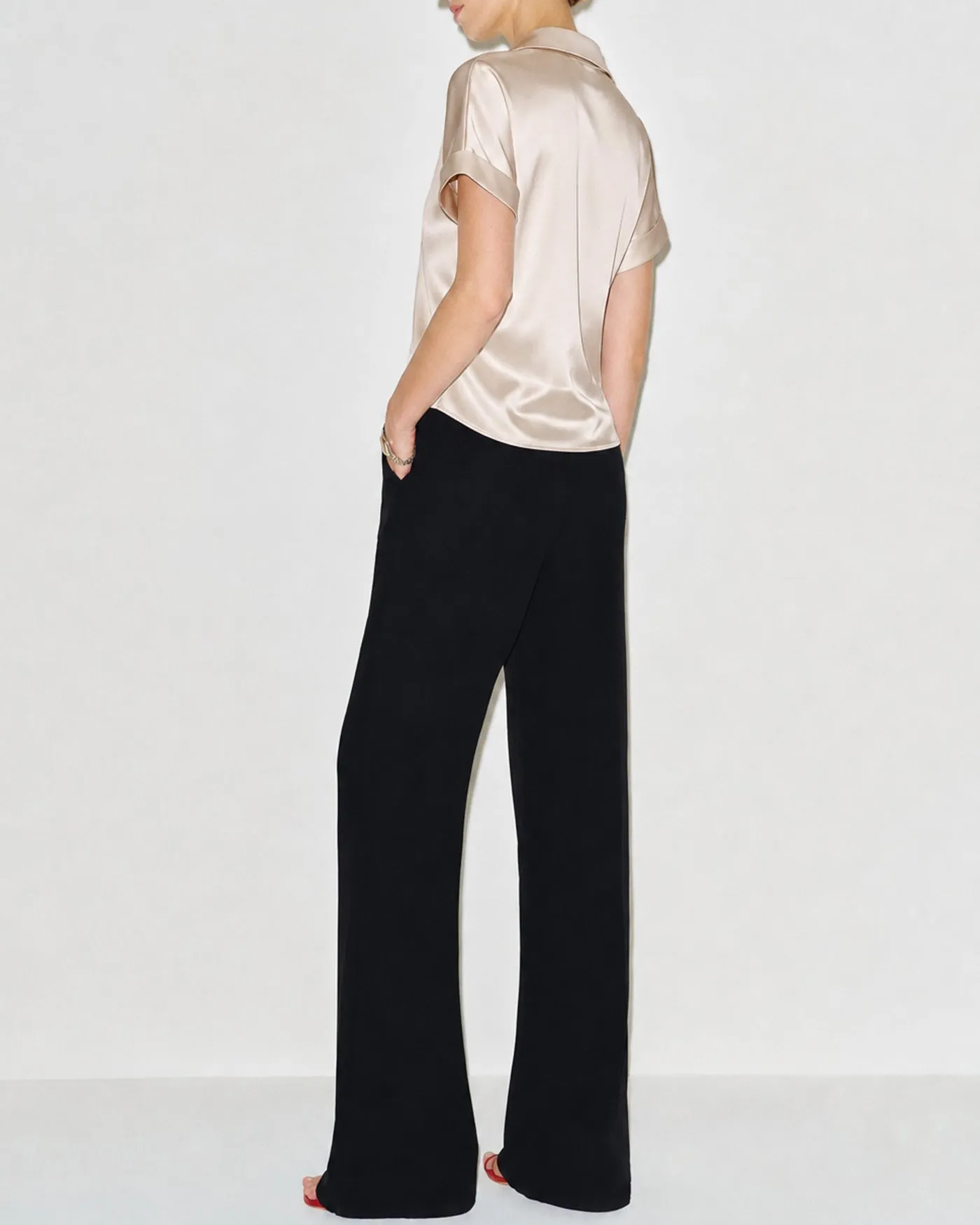 Apricot Collar Short Sleeve Shirt sold by rihoas product image thumbnail 5