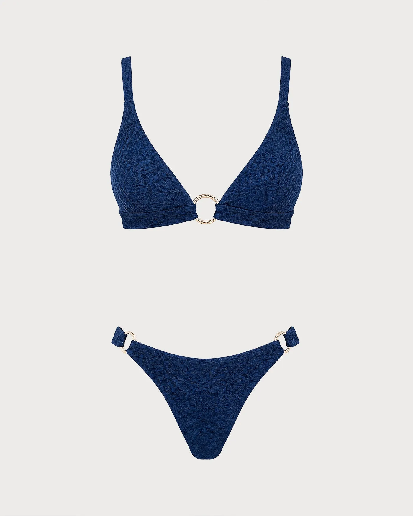 Blue O-Ring Triangle Bikini Set sold by rihoas product image thumbnail 3