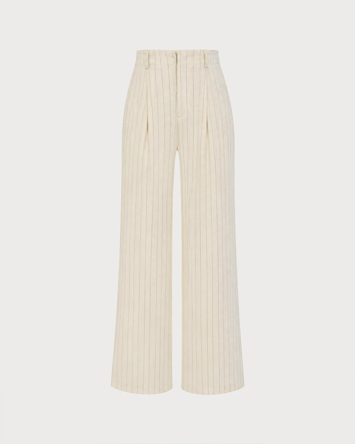 Apricot Elastic Waist Pockets Straight Pants sold by rihoas product image thumbnail 4