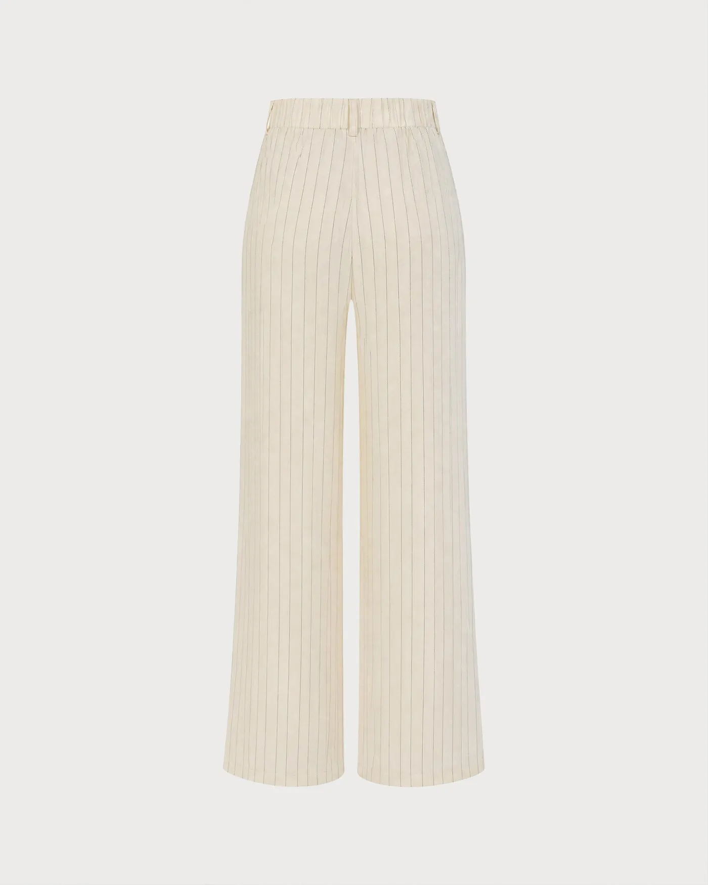 Apricot Elastic Waist Pockets Straight Pants sold by rihoas product image thumbnail 5
