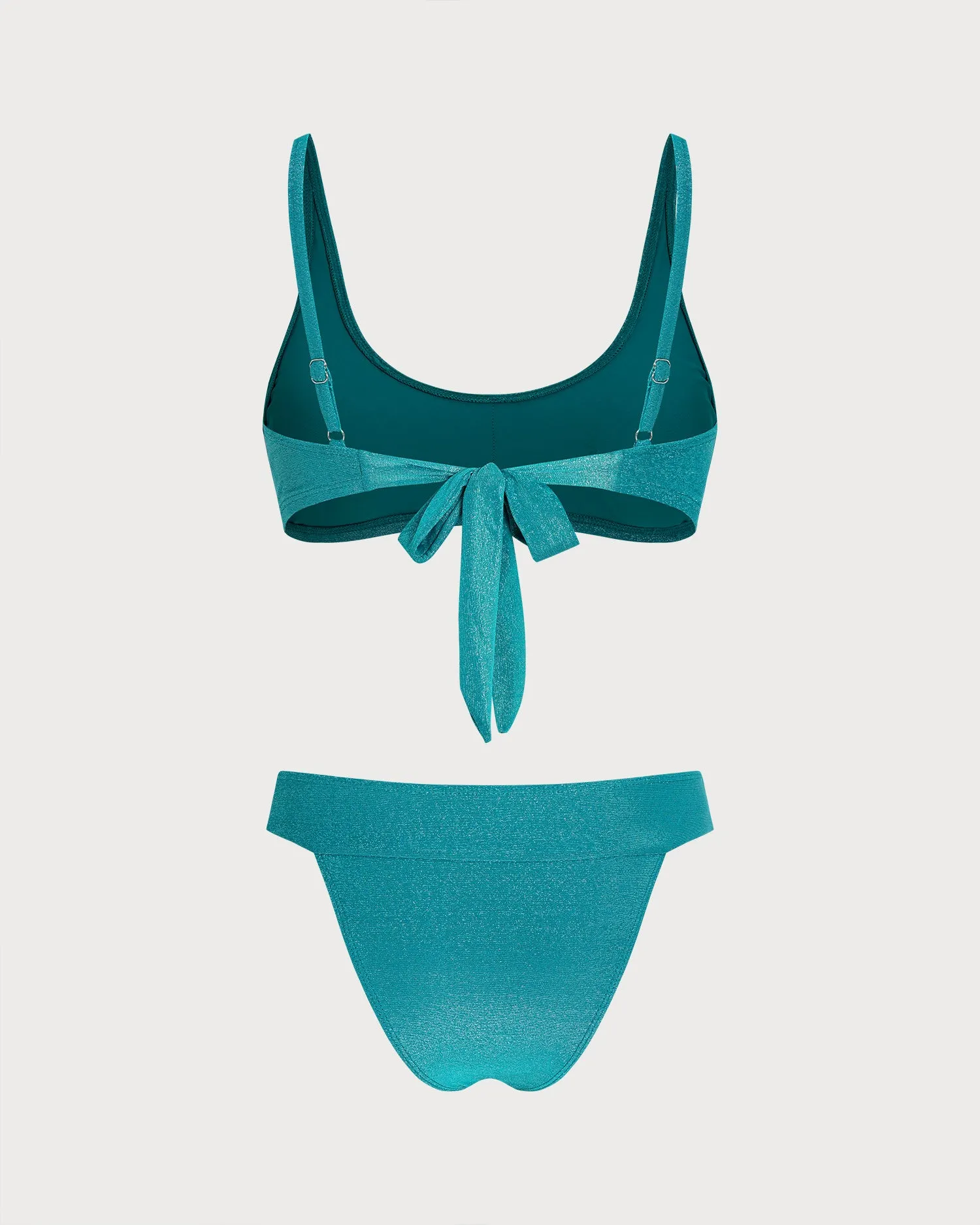 Green Lurex Triangle Bikini Set sold by rihoas product image thumbnail 5
