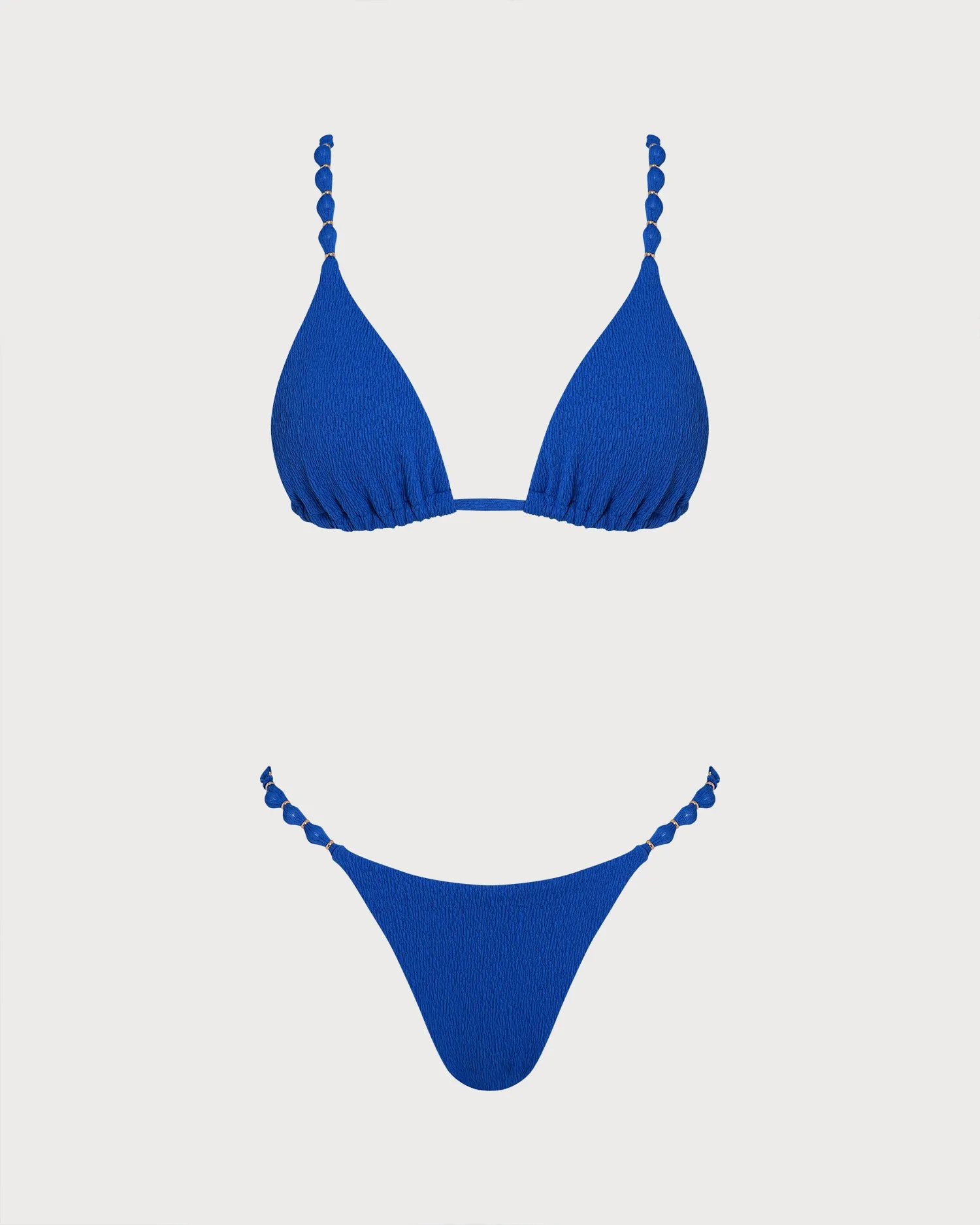 Blue Triangle Natural Waisted Bikini Set sold by rihoas product image thumbnail 3