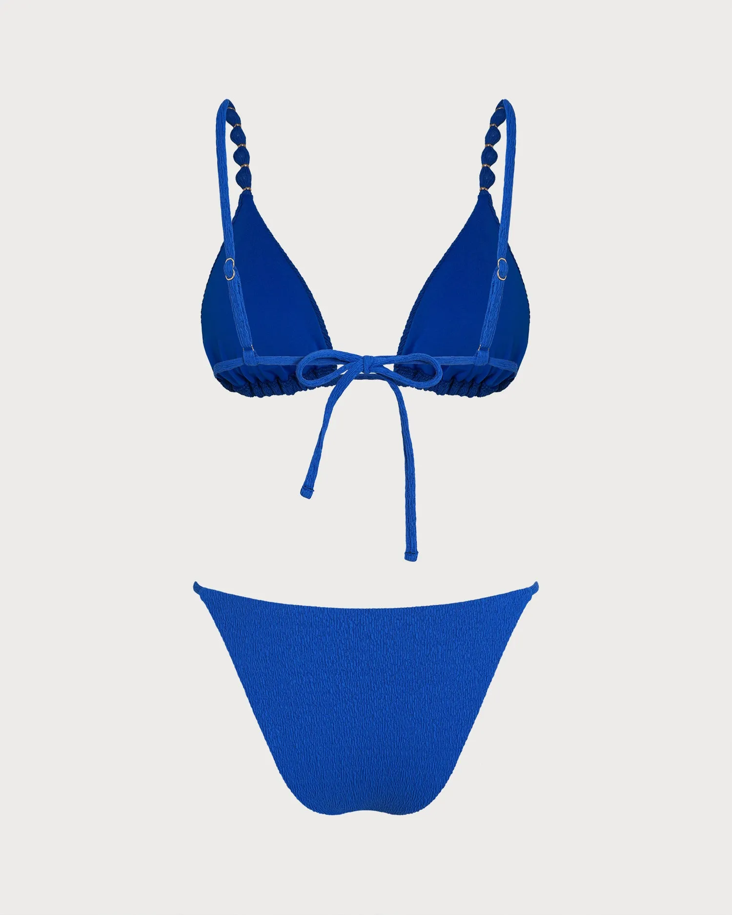 Blue Triangle Natural Waisted Bikini Set sold by rihoas product image thumbnail 4