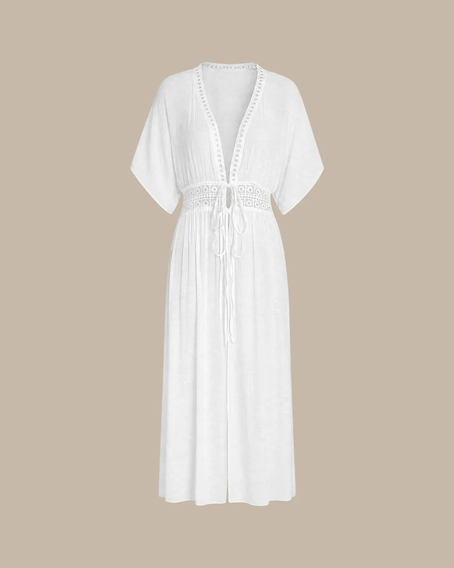 White Tunic Cover-up sold by rihoas product image thumbnail 3