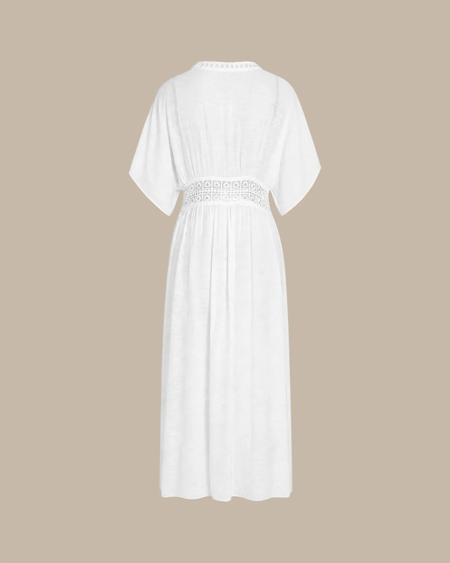 White Tunic Cover-up sold by rihoas product image thumbnail 4