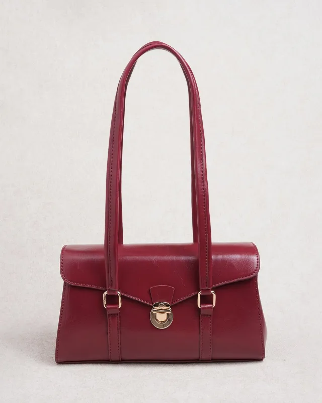 Red Leather Handbags made by rihoas