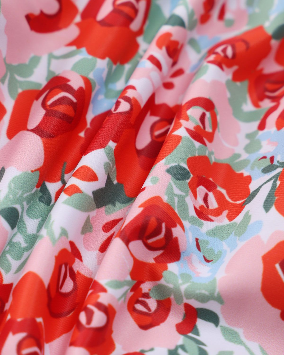 The Red Criss-Cross Floral Bikini Set sold by rihoas product image thumbnail 6