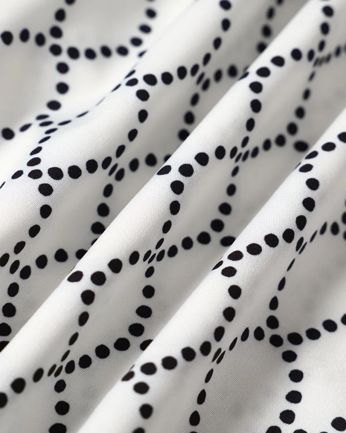 The White Collared Geometric Polka Dot Shirt sold by rihoas product image thumbnail 2