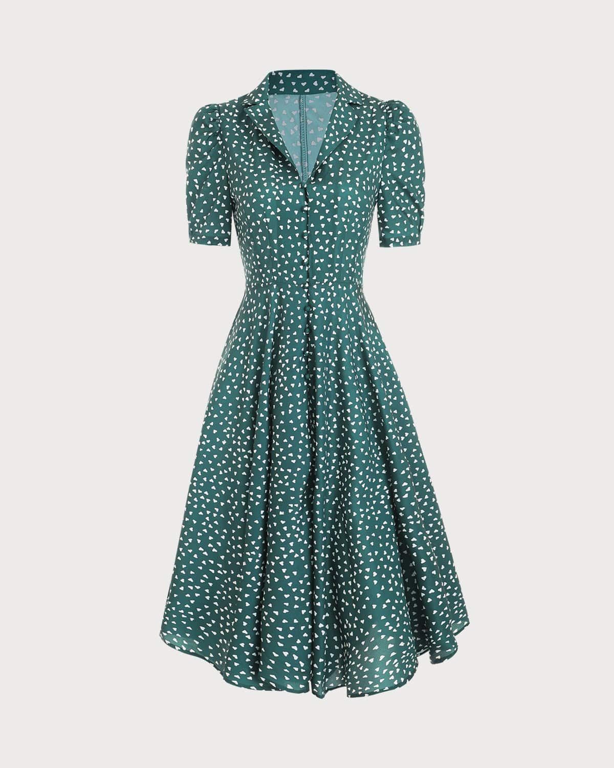 The Lapel Neck Single-breasted Midi Dress sold by rihoas product image thumbnail 6