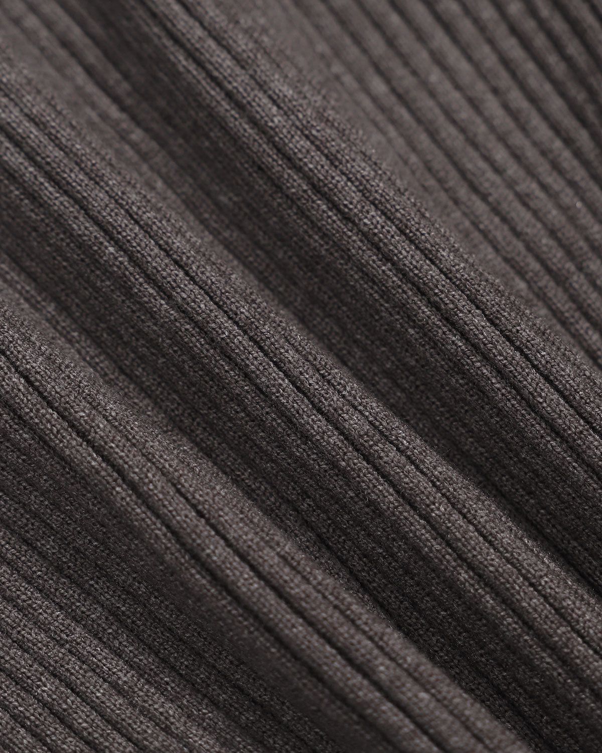 The Grey Round Neck Scalloped Trim Knit Top sold by rihoas product image thumbnail 2