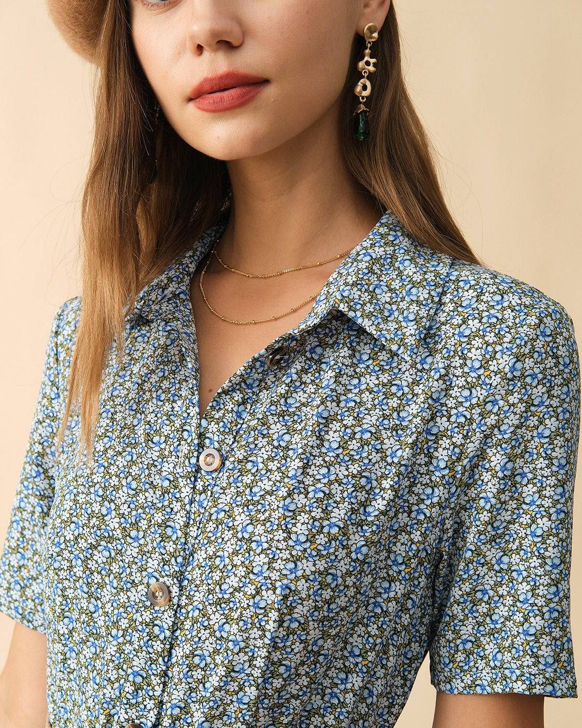 The Retro Floral Ruffle Rompers sold by rihoas product image thumbnail 2