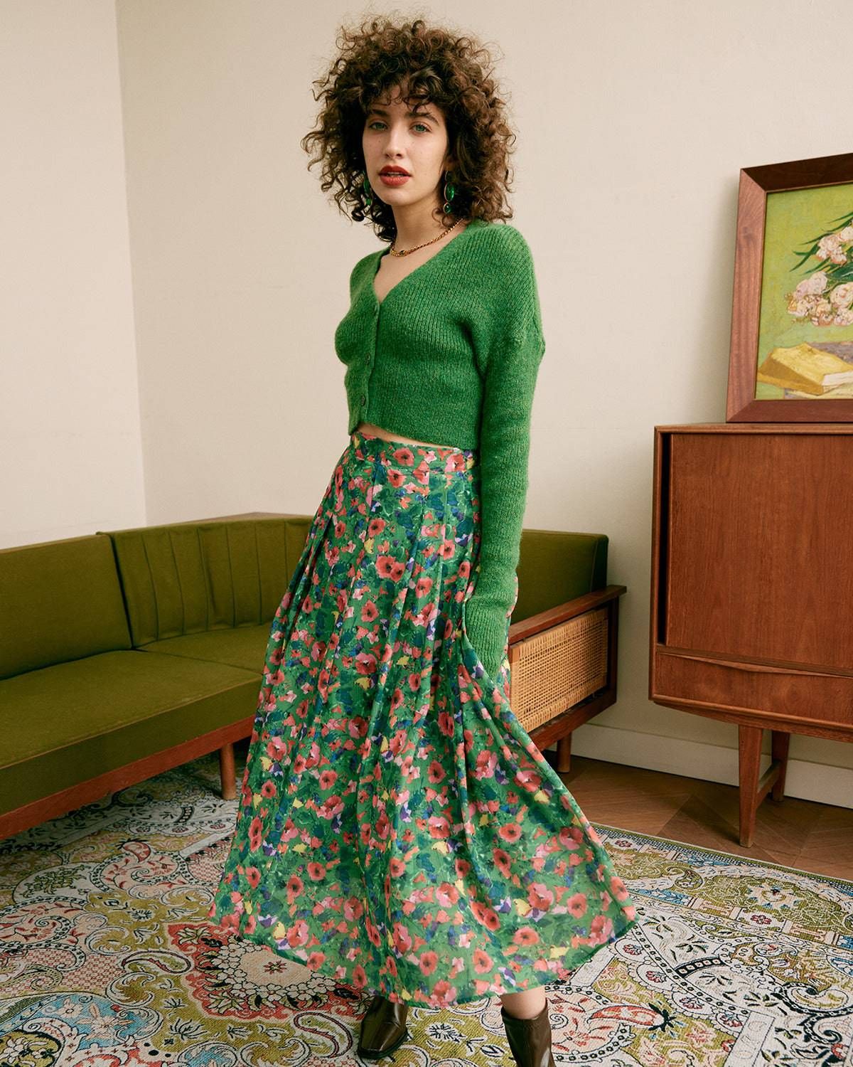 The Fluffy Solid Crop Cardigan sold by rihoas product image thumbnail 2