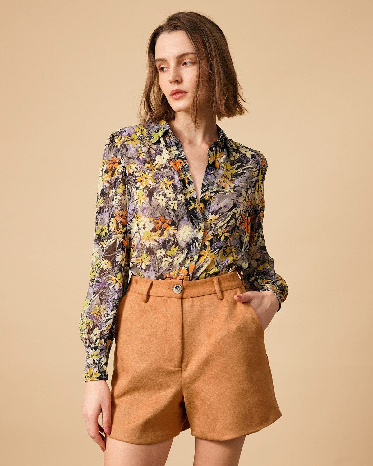 The Collared Floral Vintage Blouse sold by rihoas