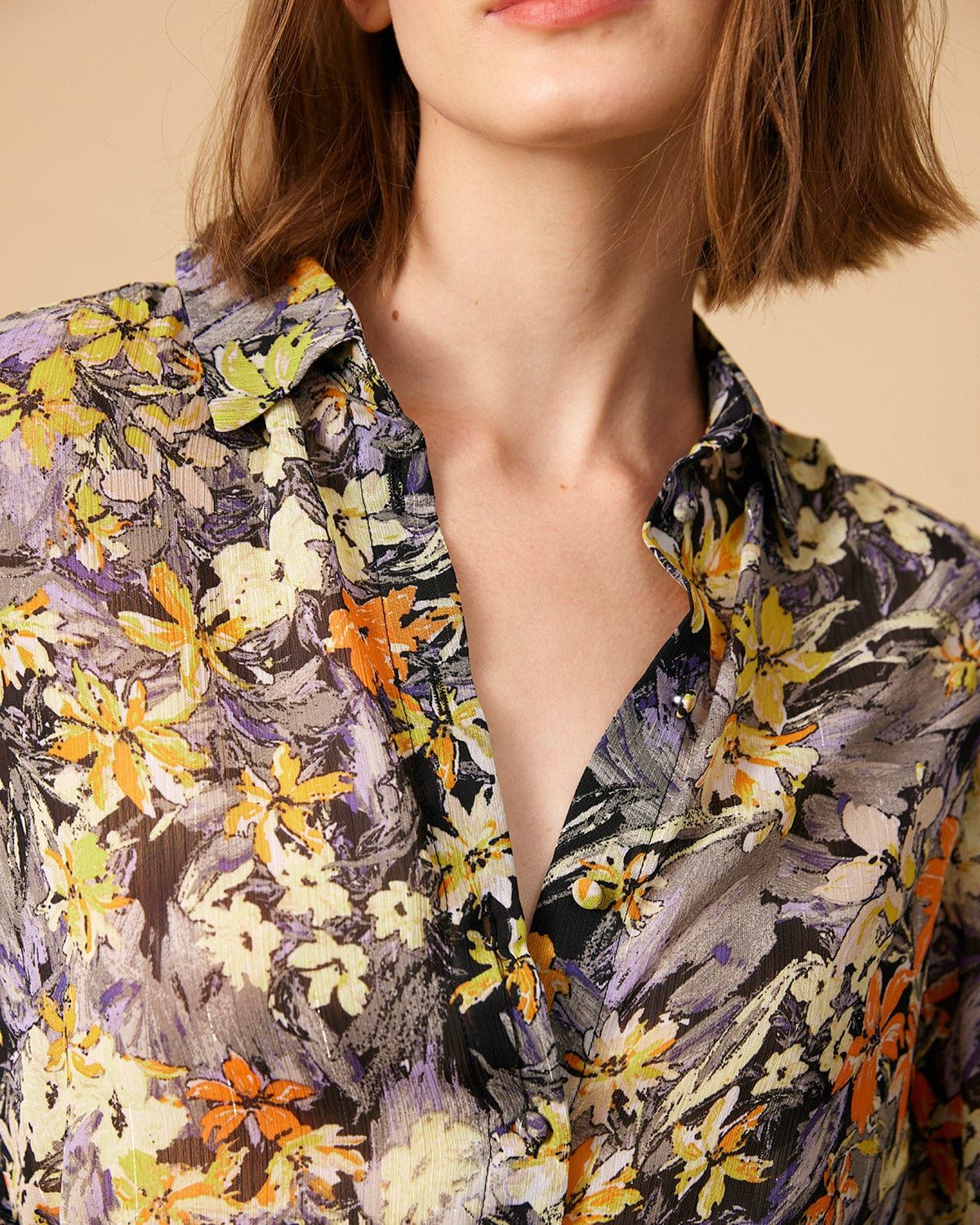 The Collared Floral Vintage Blouse sold by rihoas product image thumbnail 2