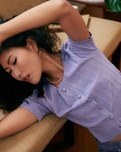 The Short-Sleeve Fitted Crop Tee sold by rihoas