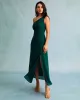 The Green One Shoulder Sleeveless Maxi Dress sold by rihoas