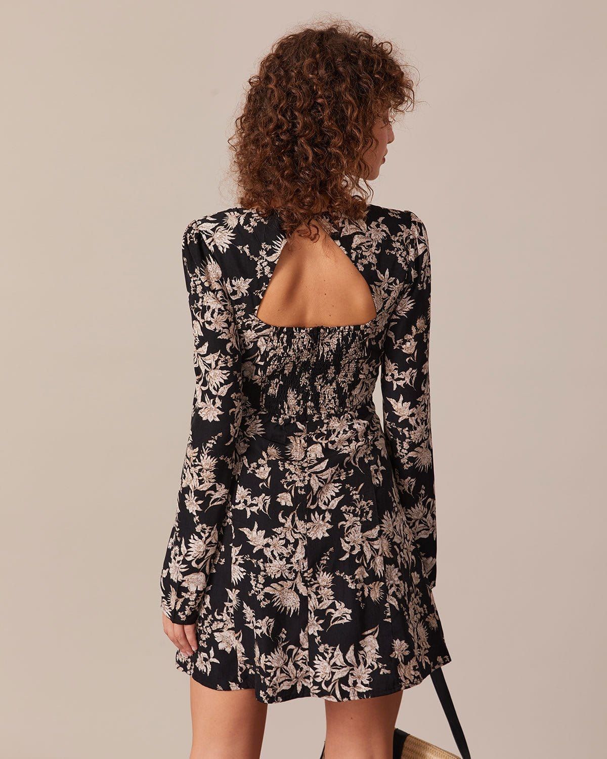 The Black Square Neck Cutout Mini Dress sold by rihoas product image thumbnail 5