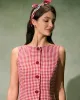 The Red Boat Neck Plaid Mini Dress sold by rihoas