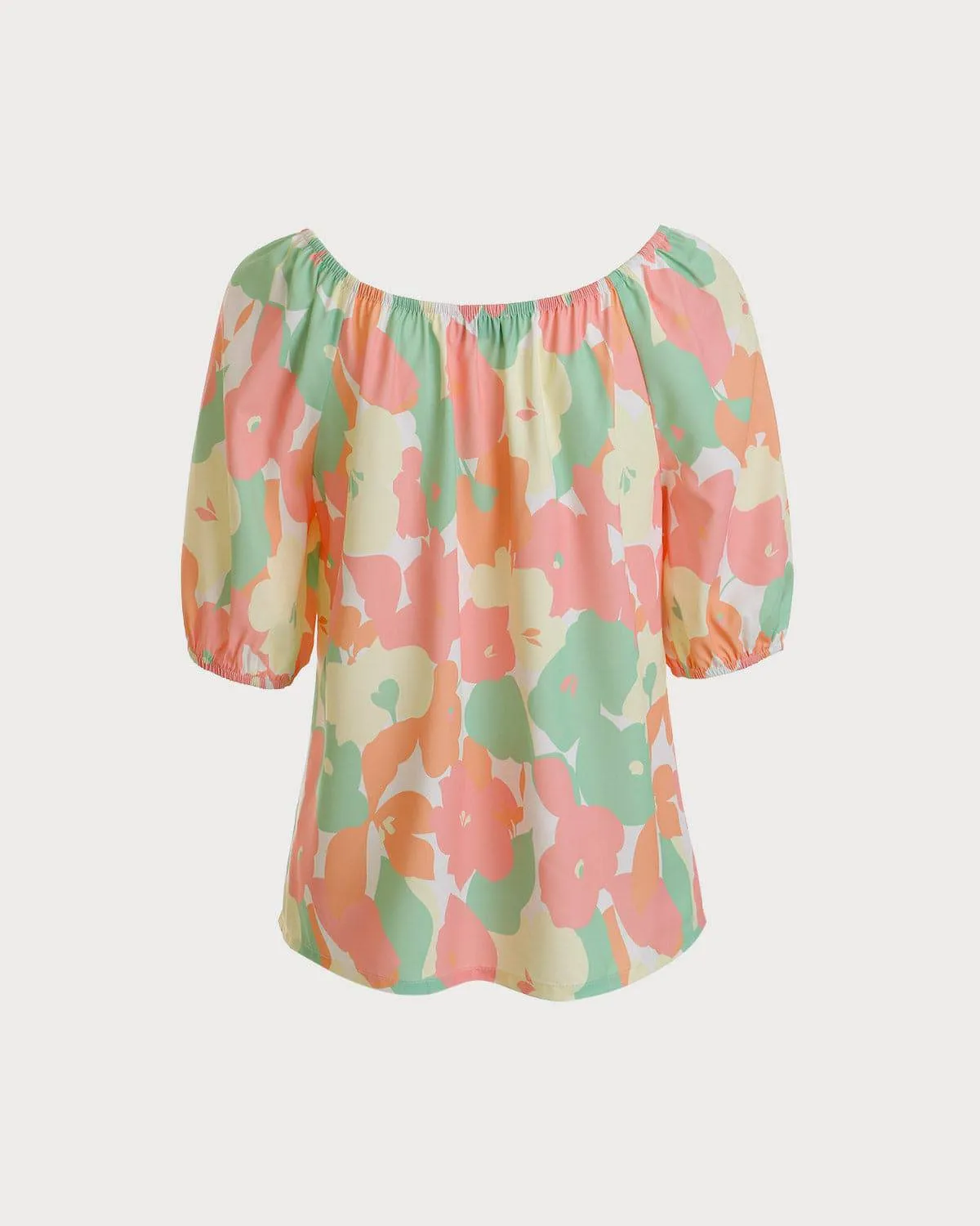 The Color Block Floral Blouses sold by rihoas product image thumbnail 3