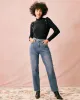 The Black Mock Neck Knit Top sold by rihoas