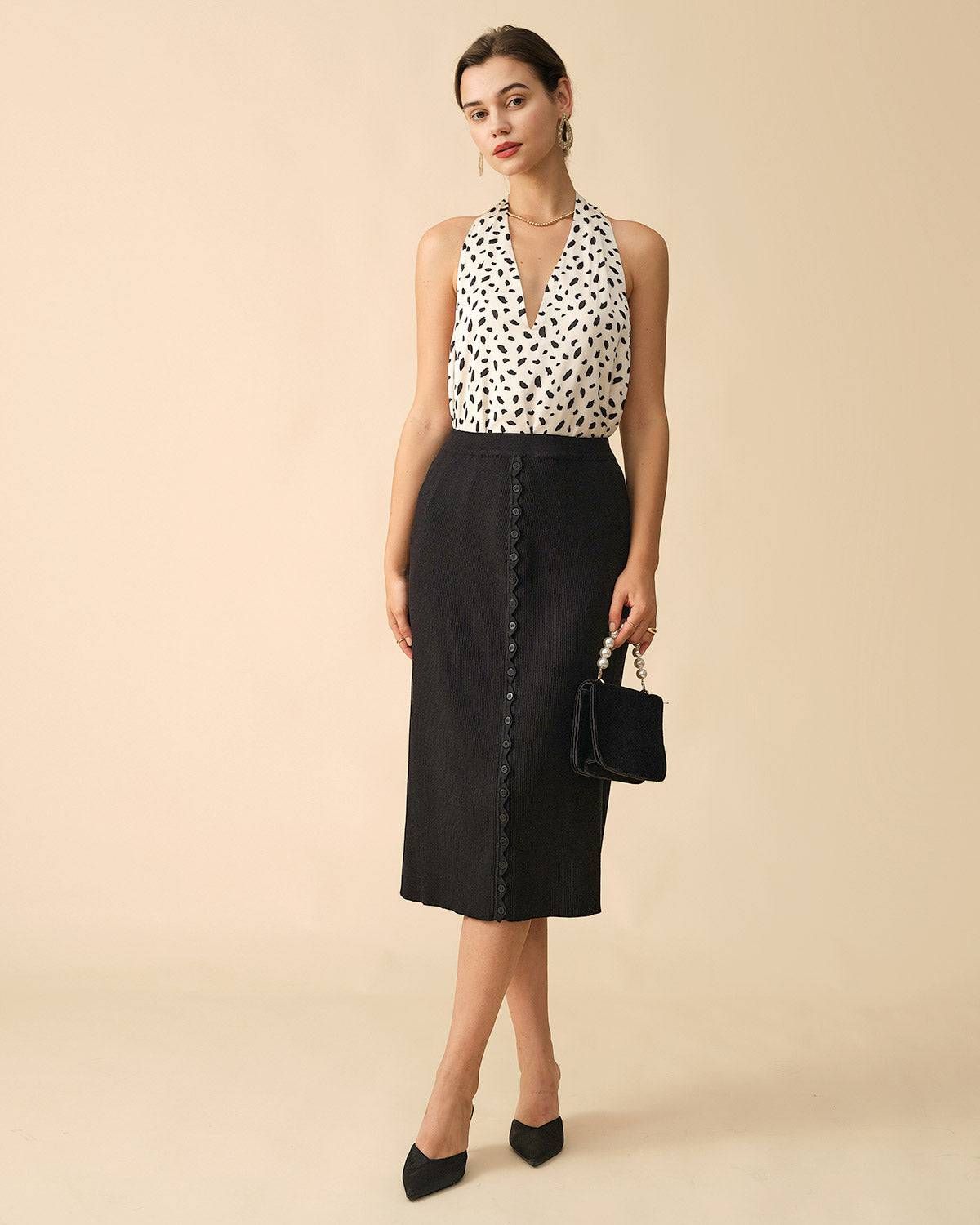 The Leopard Print Halter Top sold by rihoas product image thumbnail 2