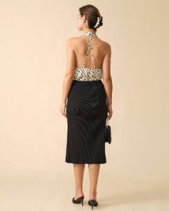 The Leopard Print Halter Top sold by rihoas