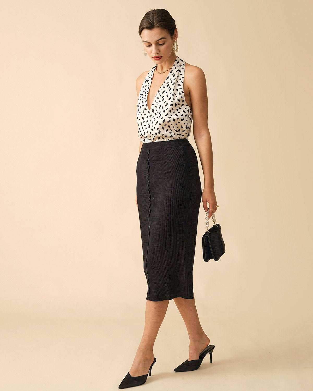 The Leopard Print Halter Top sold by rihoas product image thumbnail 3