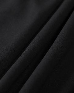 The Black Feather Trim Slit Mini Dress sold by rihoas