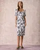 The Multi Sweetheart Neck Floral Midi Dress sold by rihoas