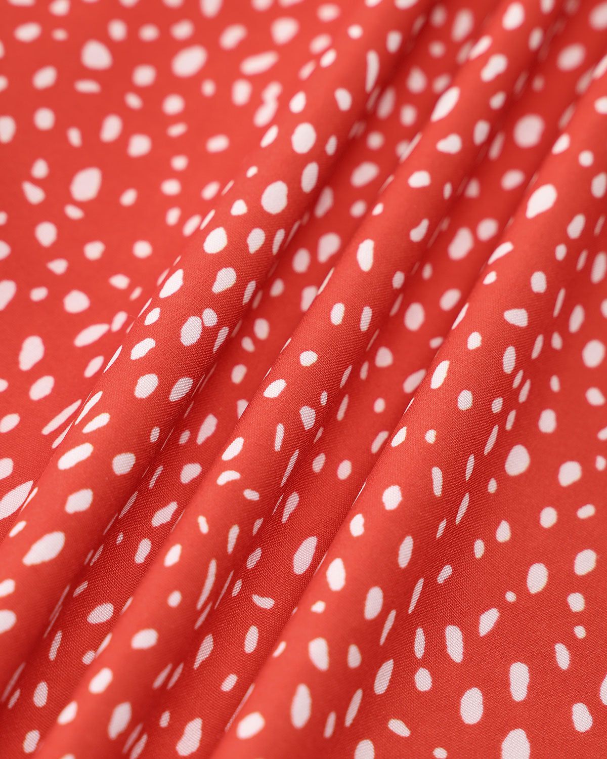 The Square Neck Side Slit Polka Dot Midi Dress sold by rihoas product image thumbnail 2