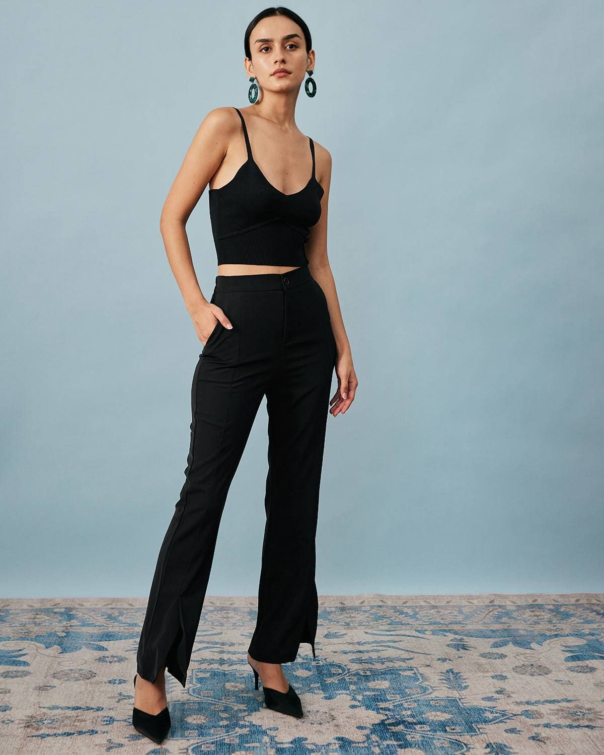 Ribbed Crop Cami Top sold by rihoas product image thumbnail 4