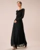 The Black Cowl Neck Long Sleeve Maxi Dress sold by rihoas