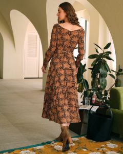 The Cowl Neck Long Sleeve Maxi Dress sold by rihoas