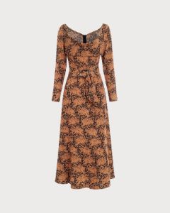 The Cowl Neck Long Sleeve Maxi Dress sold by rihoas