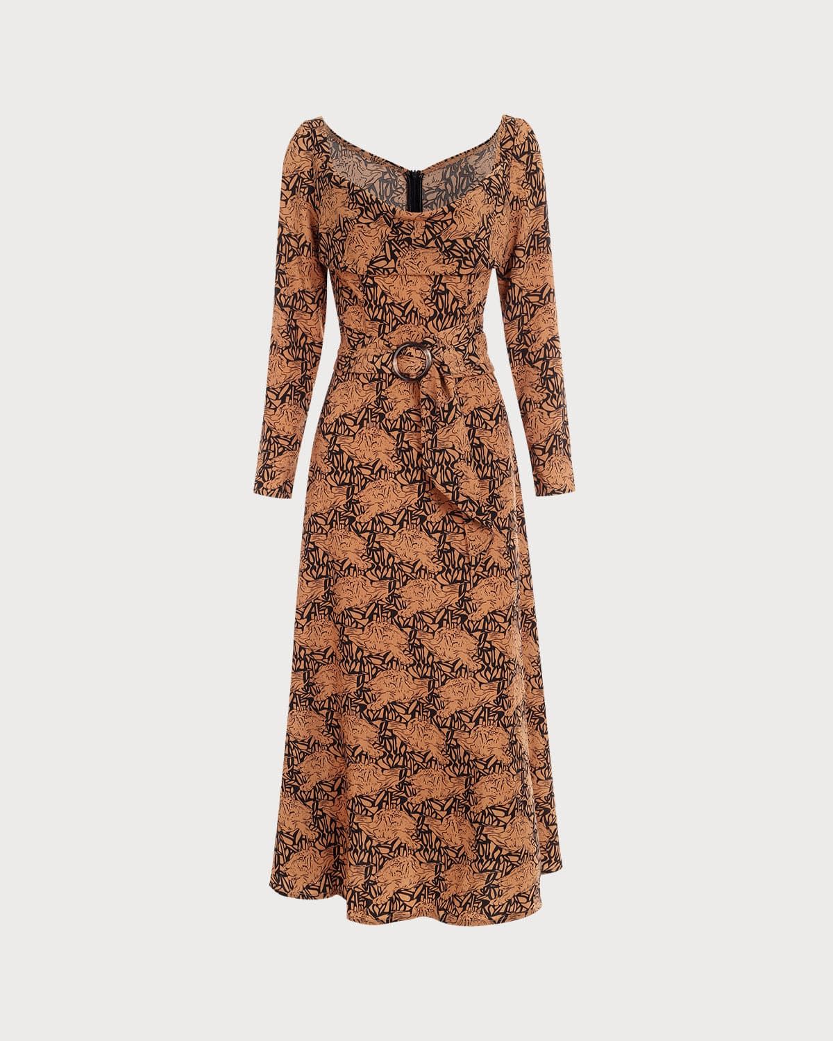 The Cowl Neck Long Sleeve Maxi Dress sold by rihoas product image thumbnail 6
