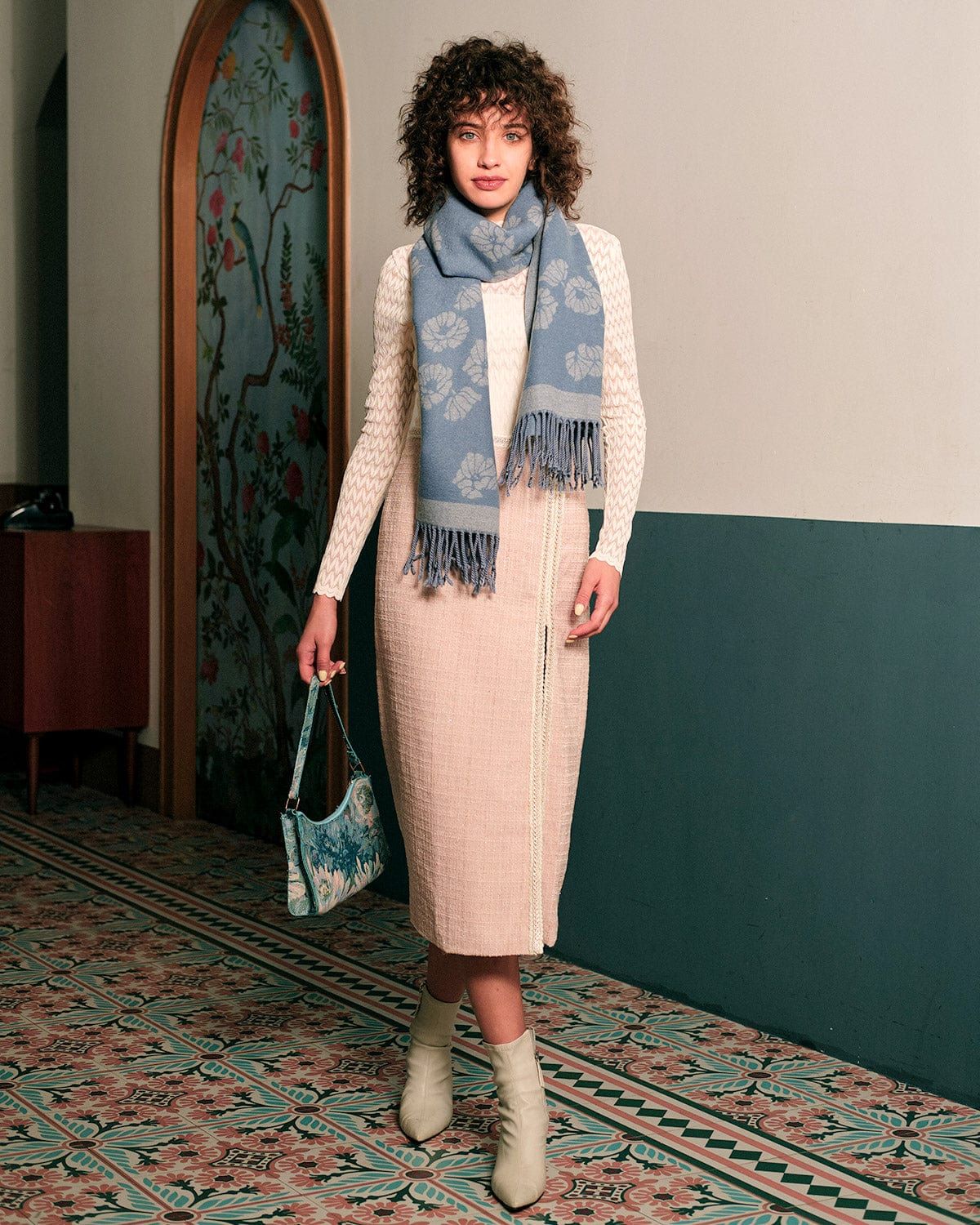 The Mock Neck See-through Textured Knitwear sold by rihoas product image thumbnail 4