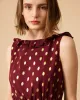 The Polka Dot Sleeveless Slit Midi Dress sold by rihoas