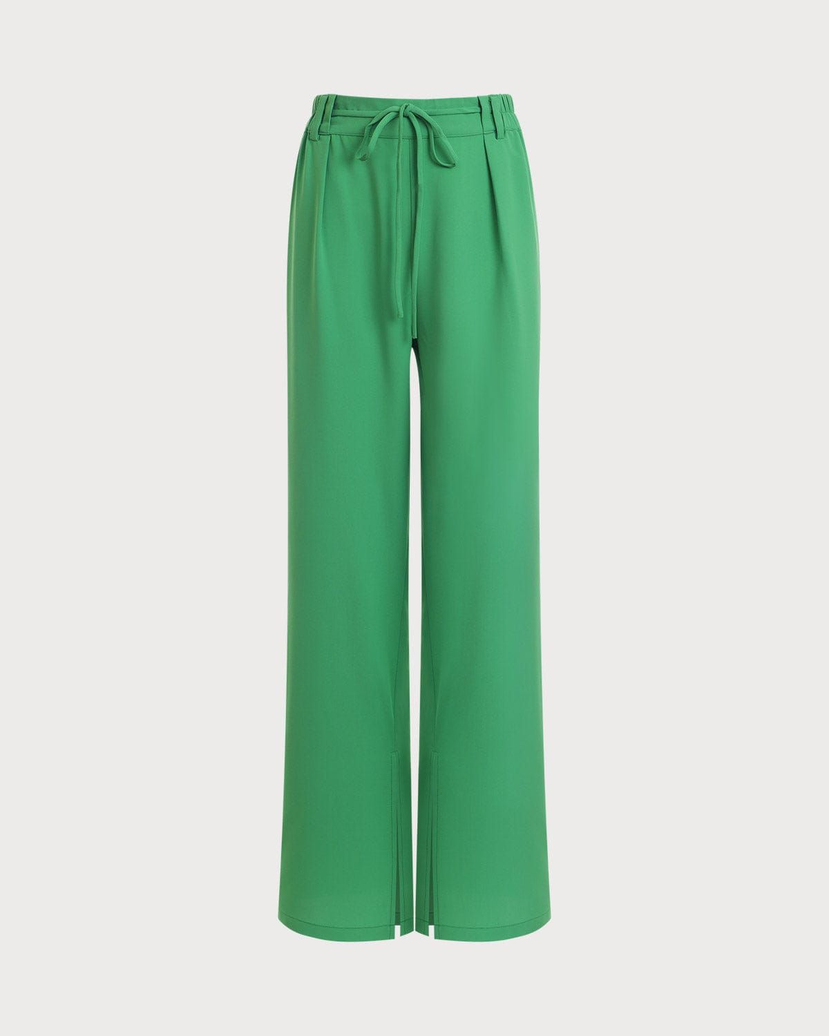 The Elastic Waist Straight Pleated Pants sold by rihoas product image thumbnail 7