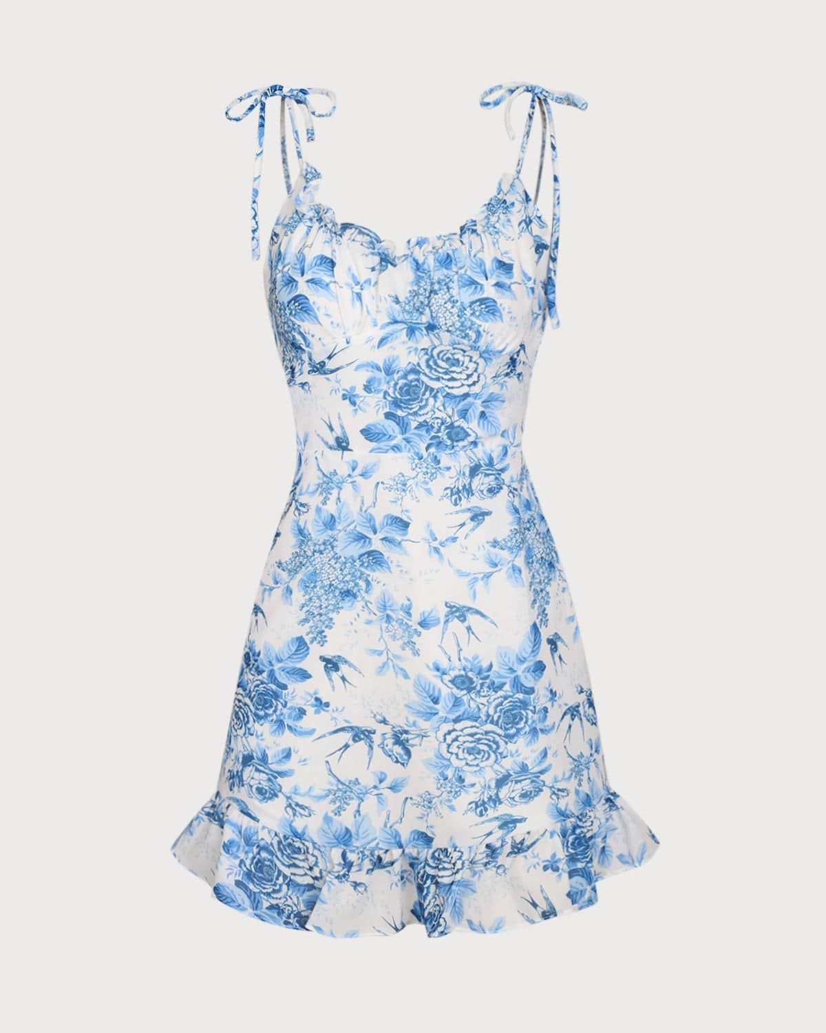 The Vintage Floral Mini Dress sold by rihoas product image thumbnail 8