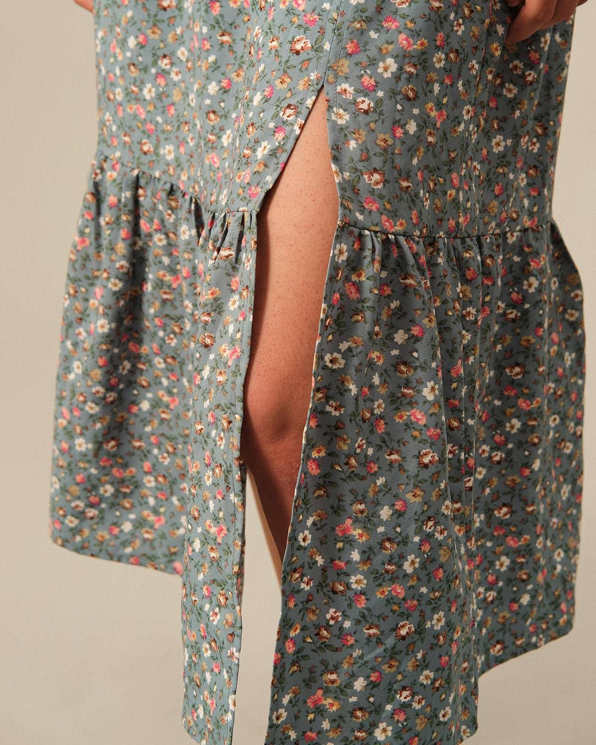 The Floral Ruffle A-line Skirt sold by rihoas product image thumbnail 2
